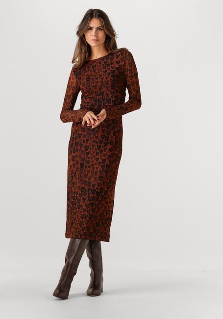 Bruine FABIENNE CHAPOT Midi jurk ASHLEY DRESS - large