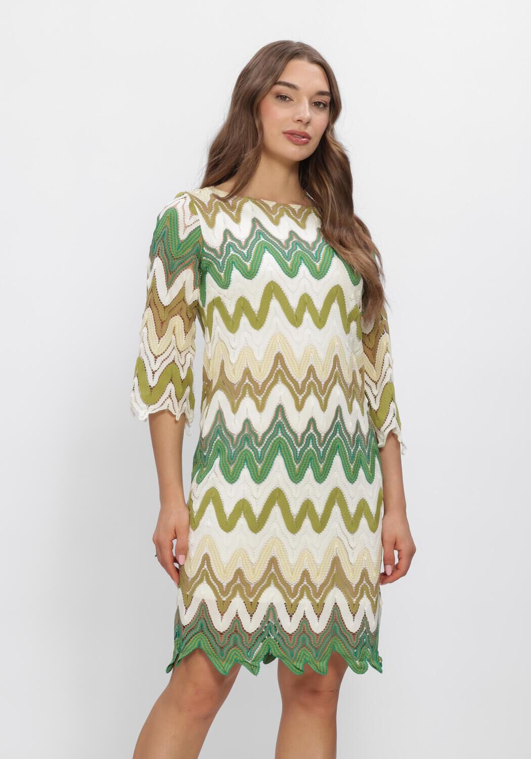 Groene ANA ALCAZAR Midi jurk 041906-3833 - large