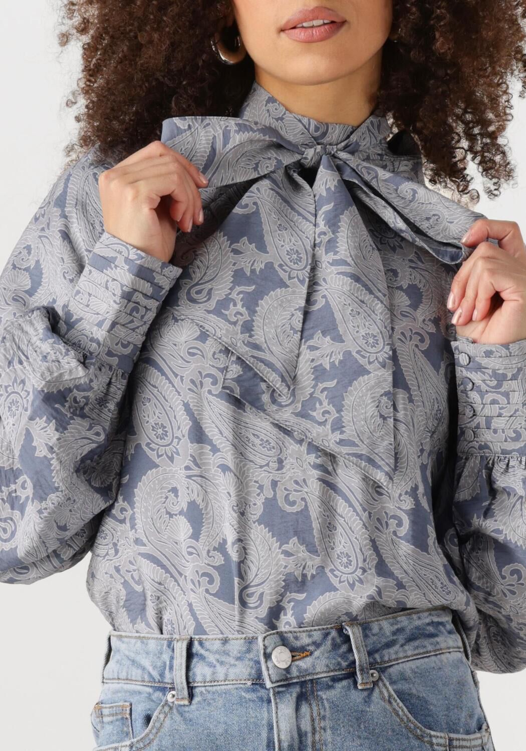 Y.A.S. Dames Blouses Yaslimos Ls Top S. Blauw