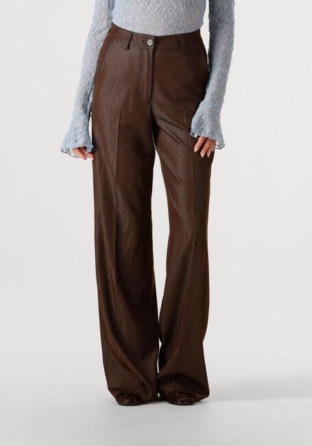 Bruine CO'COUTURE Wijde broek TERRYCC DENIM LL PANT - large