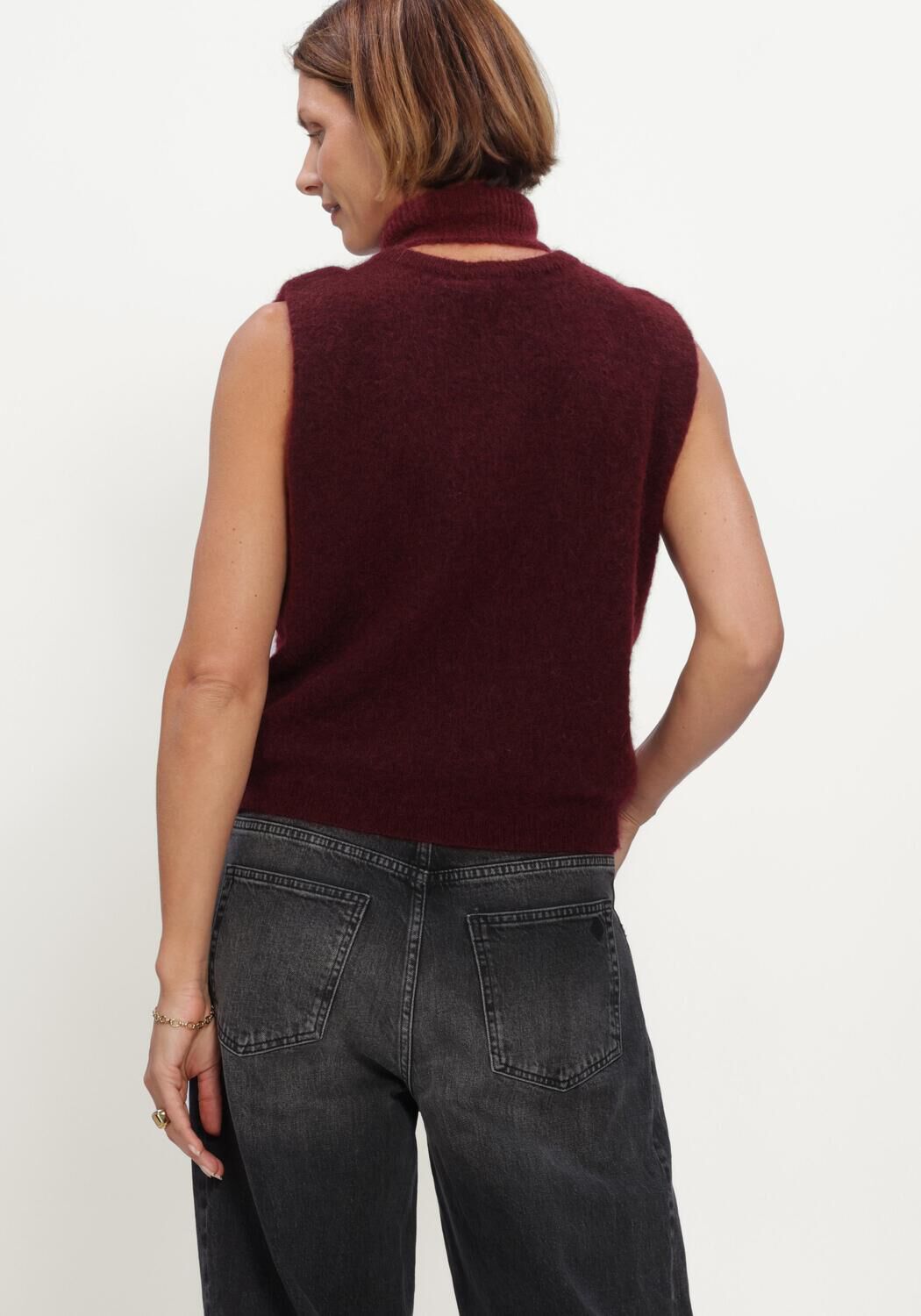 Bordeaux STUDIO ANNELOES Spencer Bibi sls cardigan - large