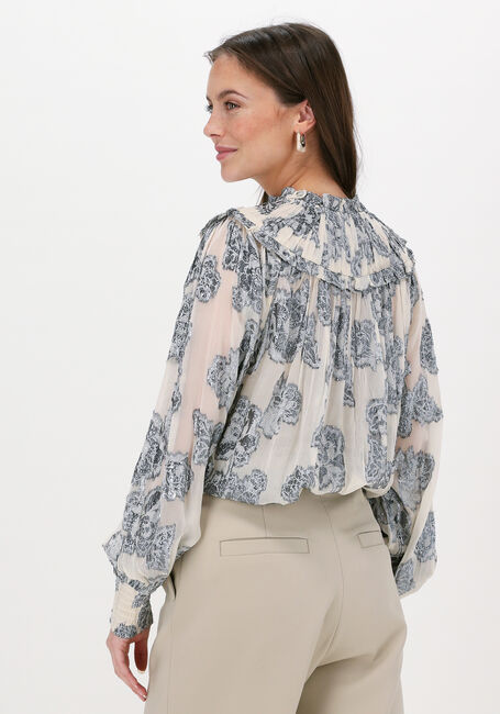Gebroken wit SUMMUM Blouses TOP LUREX FLOWER - large
