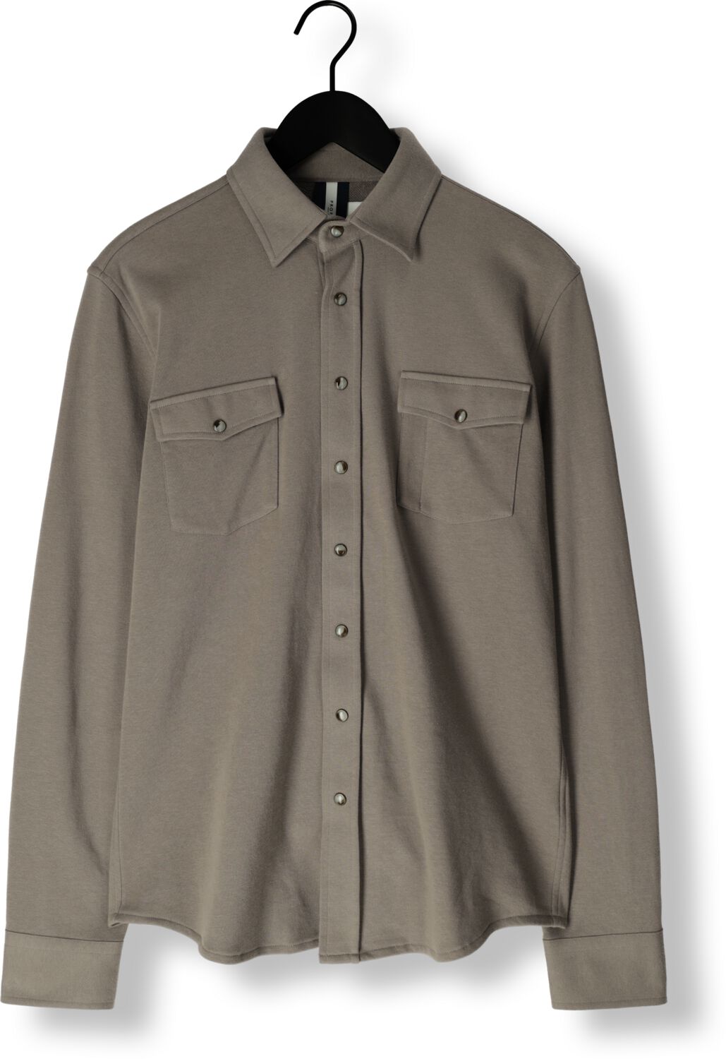 PROFUOMO Heren Overhemden Overshirt Wester Groen