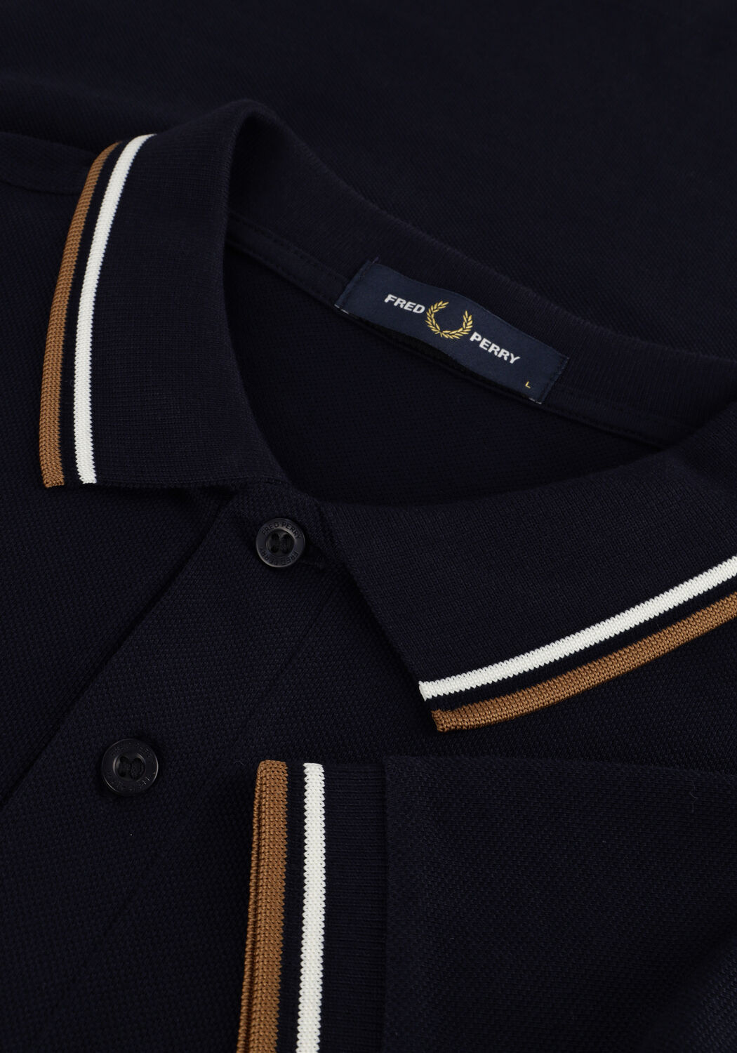 Donkerblauwe FRED PERRY Polo THE TWIN TIPPED FRED PERRY SHIRT - large