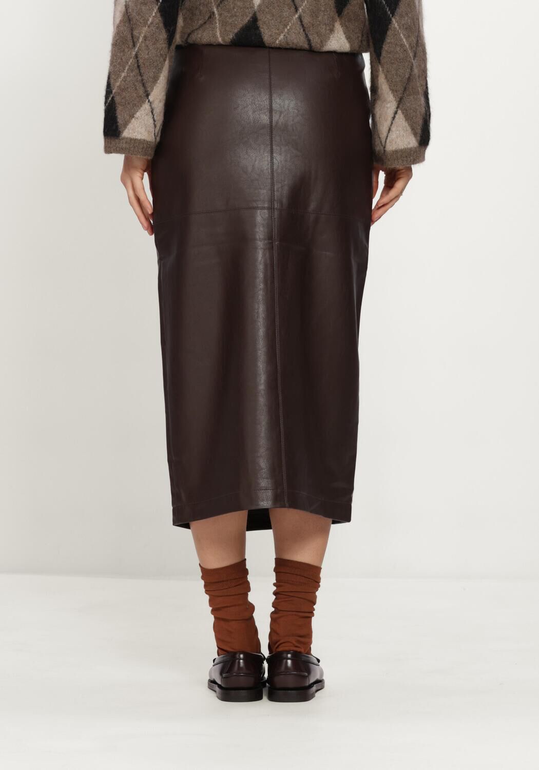 Bruine GRACE & MILA Midirok SKIRT - large
