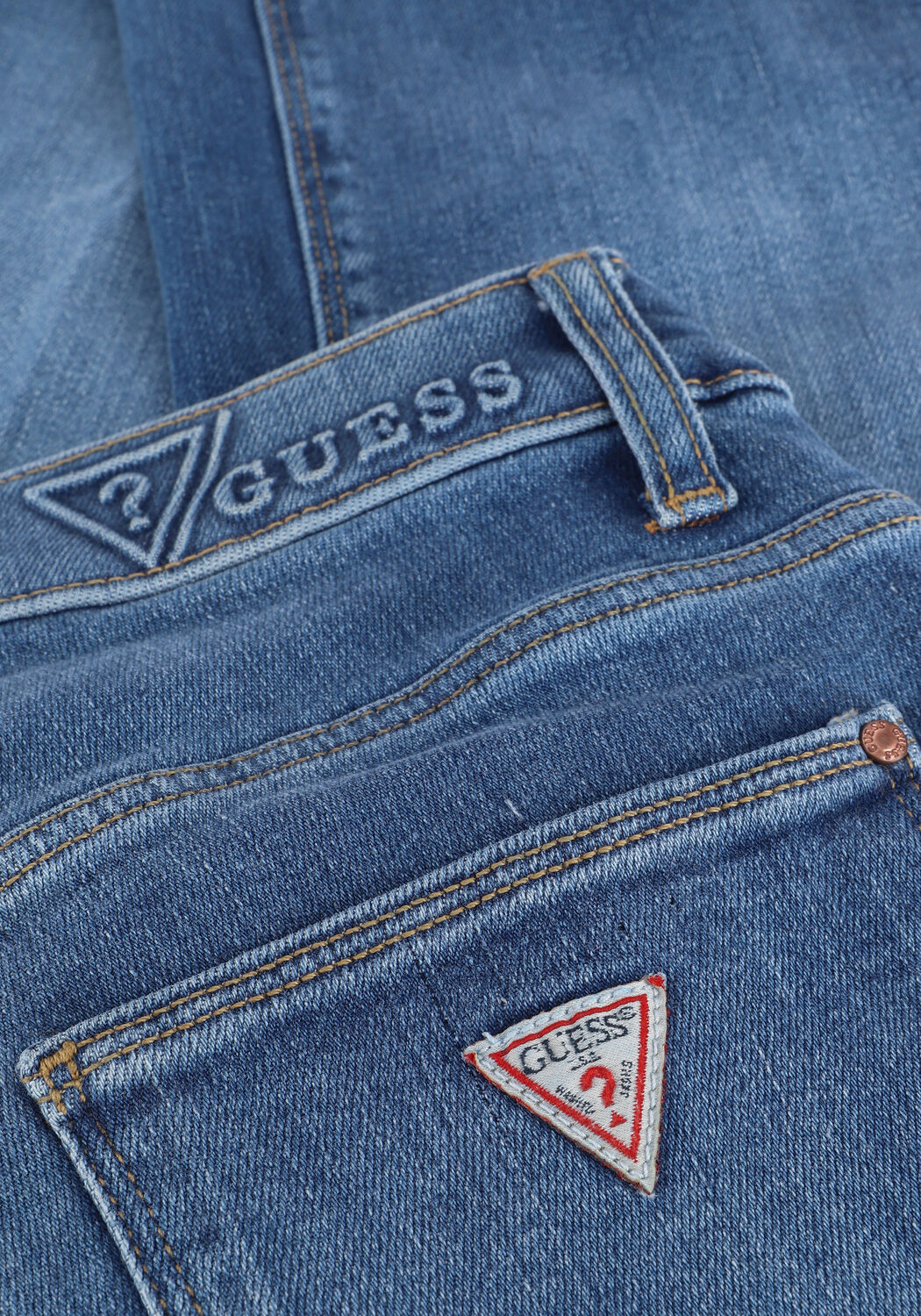 Blauwe GUESS Bootcut jeans SEXY BOOT - large