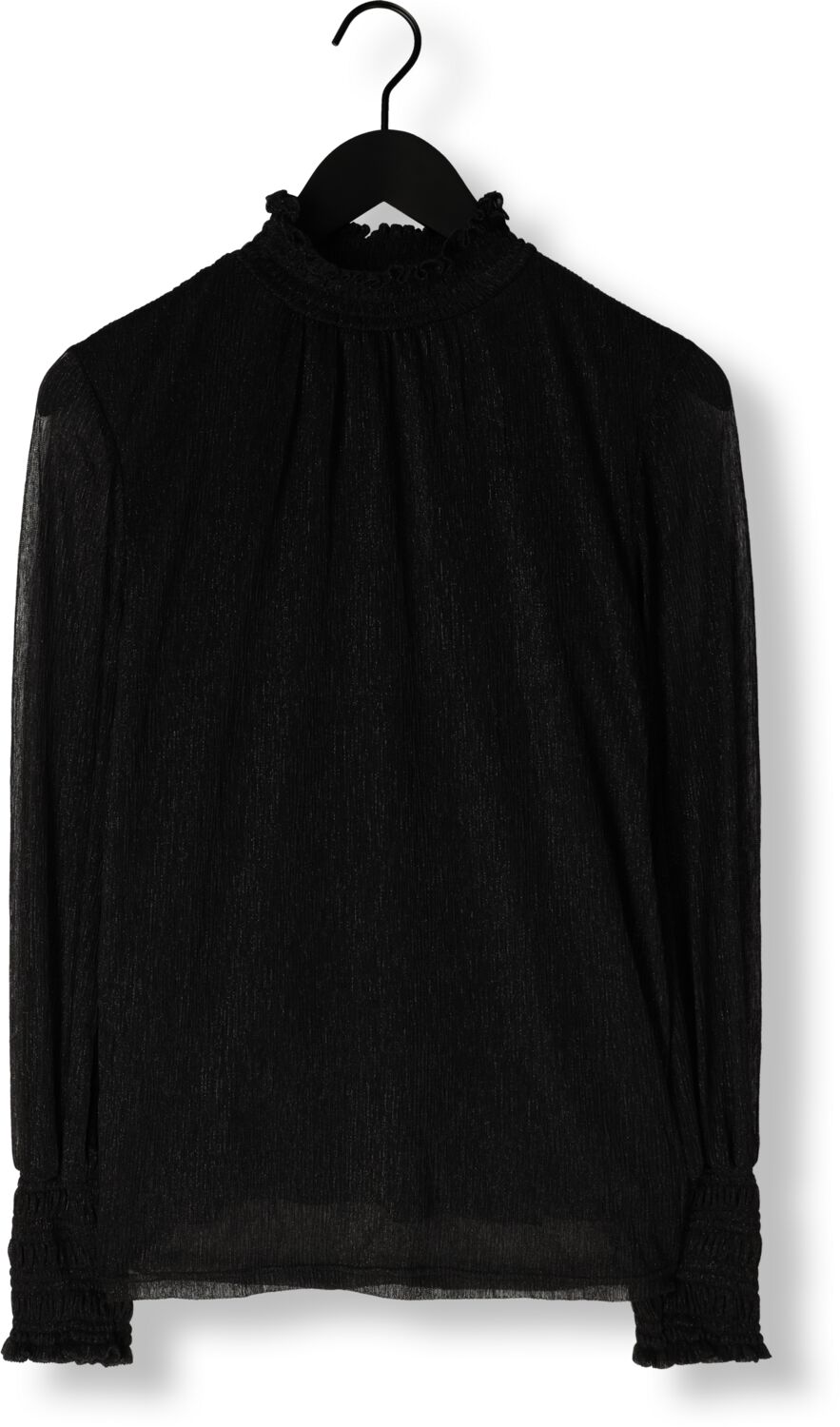 MOS MOSH Dames Blouses Ximena Glam Ls Blouse Zwart