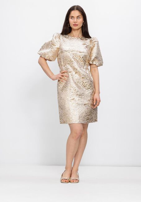 Gouden FREEBIRD Mini jurk F-WV-JAQUARD-FANTASY-26-1 - large