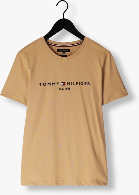 Khaki TOMMY HILFIGER T-shirt TOMMY LOGO TEE - large