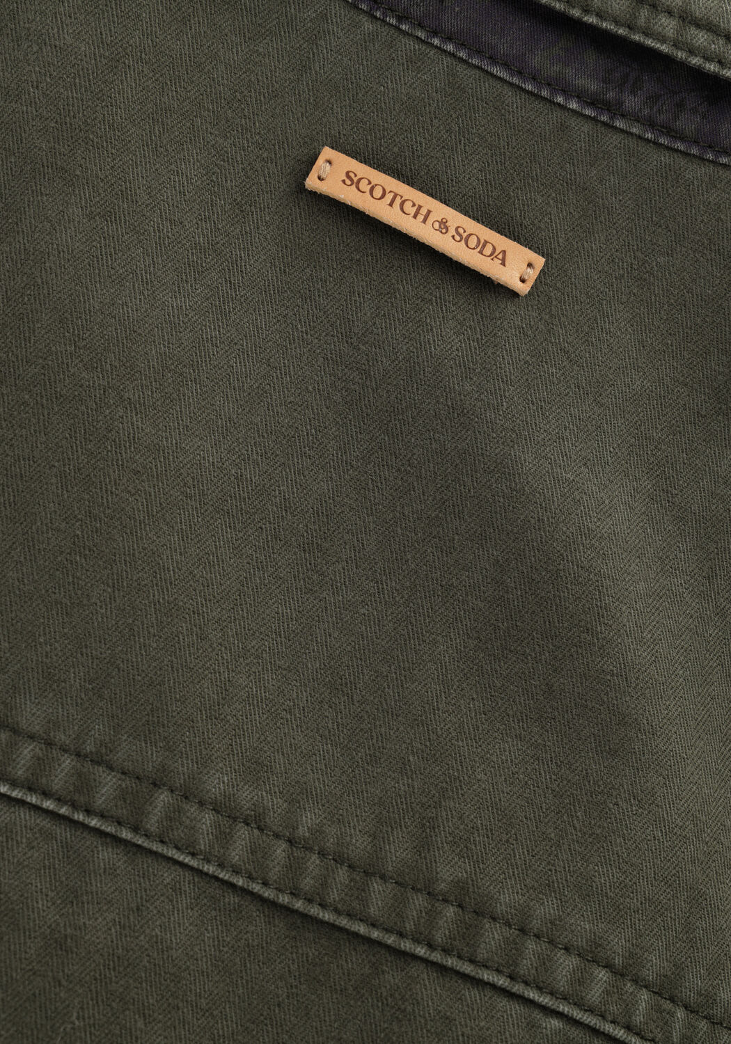 Groene SCOTCH & SODA Jumpsuit GARMENT DYED DENIM JUMPSUIT - large