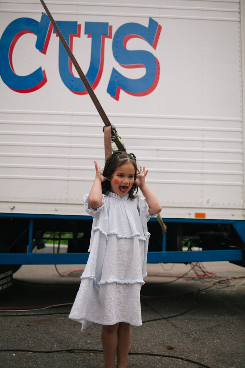 Blauwe DAILY BRAT Mini jurk LEA DRESS - large