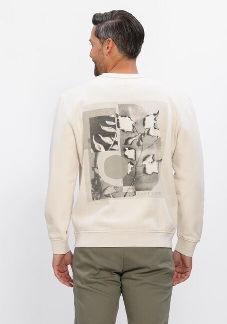 Ecru CAST IRON Sweater RELAXED FIT GRAPHIC - large