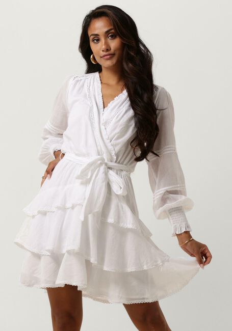 Witte NEO NOIR Mini jurk ADA S VOILE DRESS - large