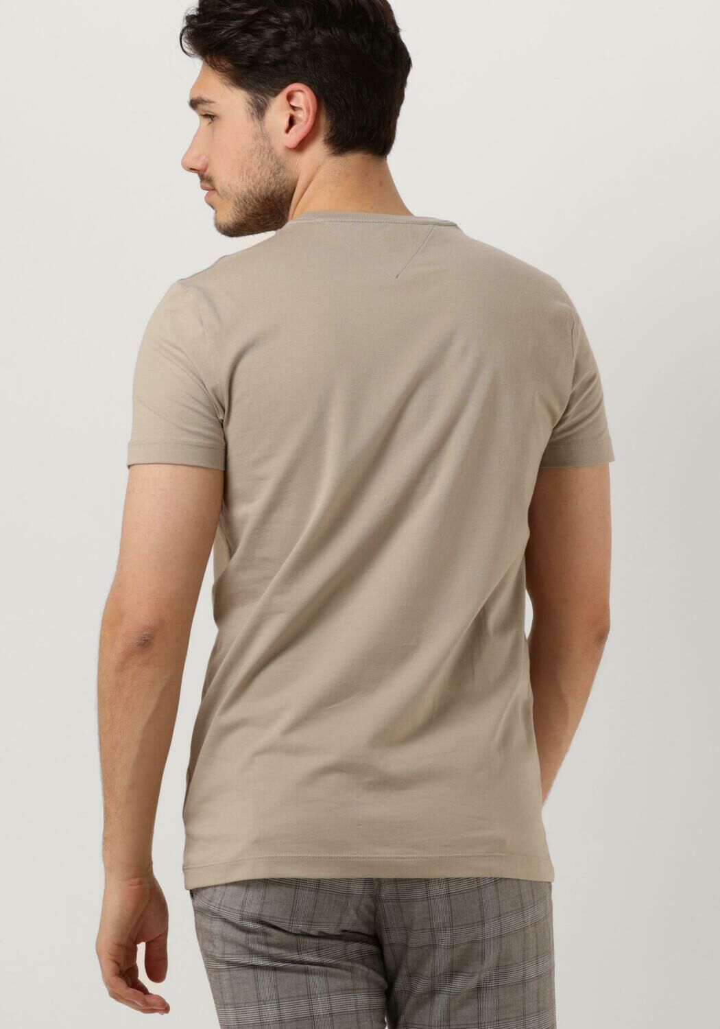 beige tommy hilfiger t shirt stretch extra slim fit tee