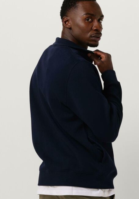 Donkerblauwe LACOSTE Trui REGULARE FIT HIGH NECK ZIPPED SWEATSHIRT - large