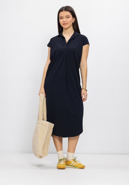 Blauwe PENN & INK Midi jurk DRESS - large