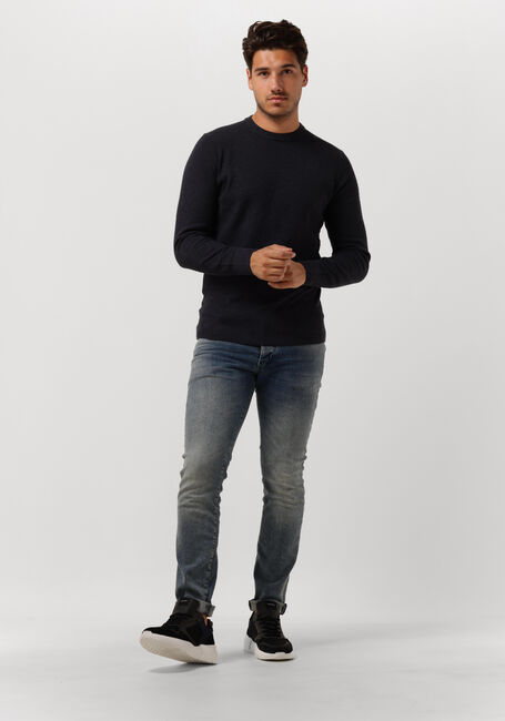 Donkerblauwe PROFUOMO Trui PULLOVER CREW NECK - large