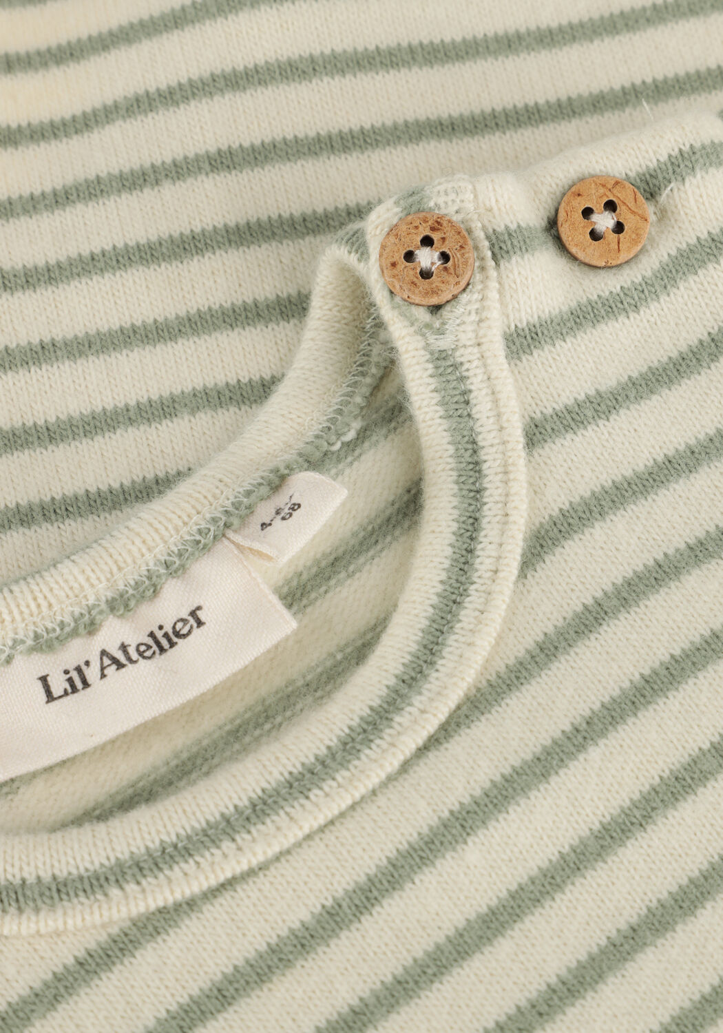 Olijf LIL' ATELIER Rompers NBMTHORO LS SLIM BODY STRIPE  LIL - large