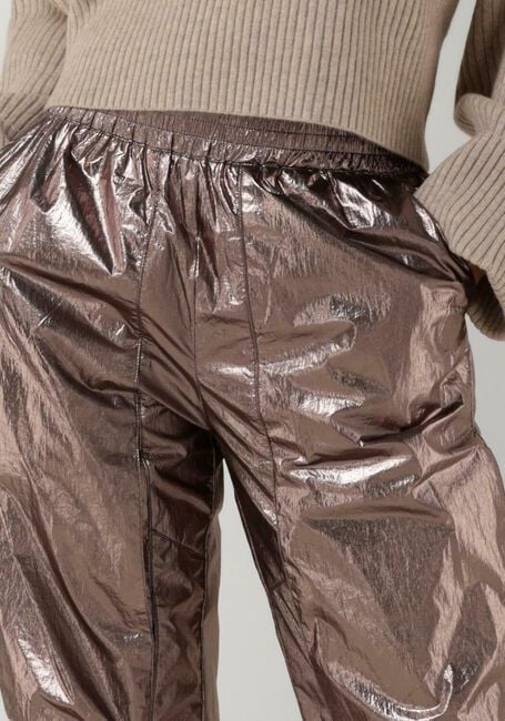 Grijze CO'COUTURE Pantalon TRICE METAL TECH PANT - large