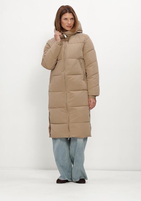 Beige WITHBLACK Gewatteerde jas WBLGLORIAN LONG PUFFER COAT - large