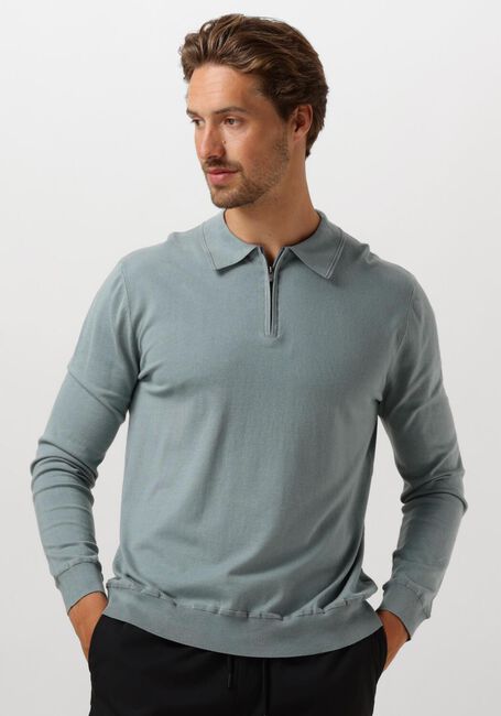 Blauwe PURE PATH Polo REGULAR FIT KNITWEAR POLO806 - large