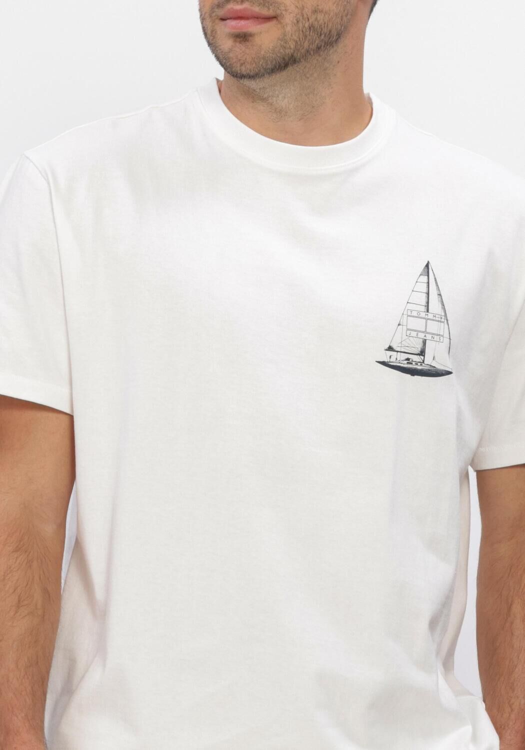 Witte TOMMY JEANS T-shirt TJM RLX SAILBOAT SS TEE - large