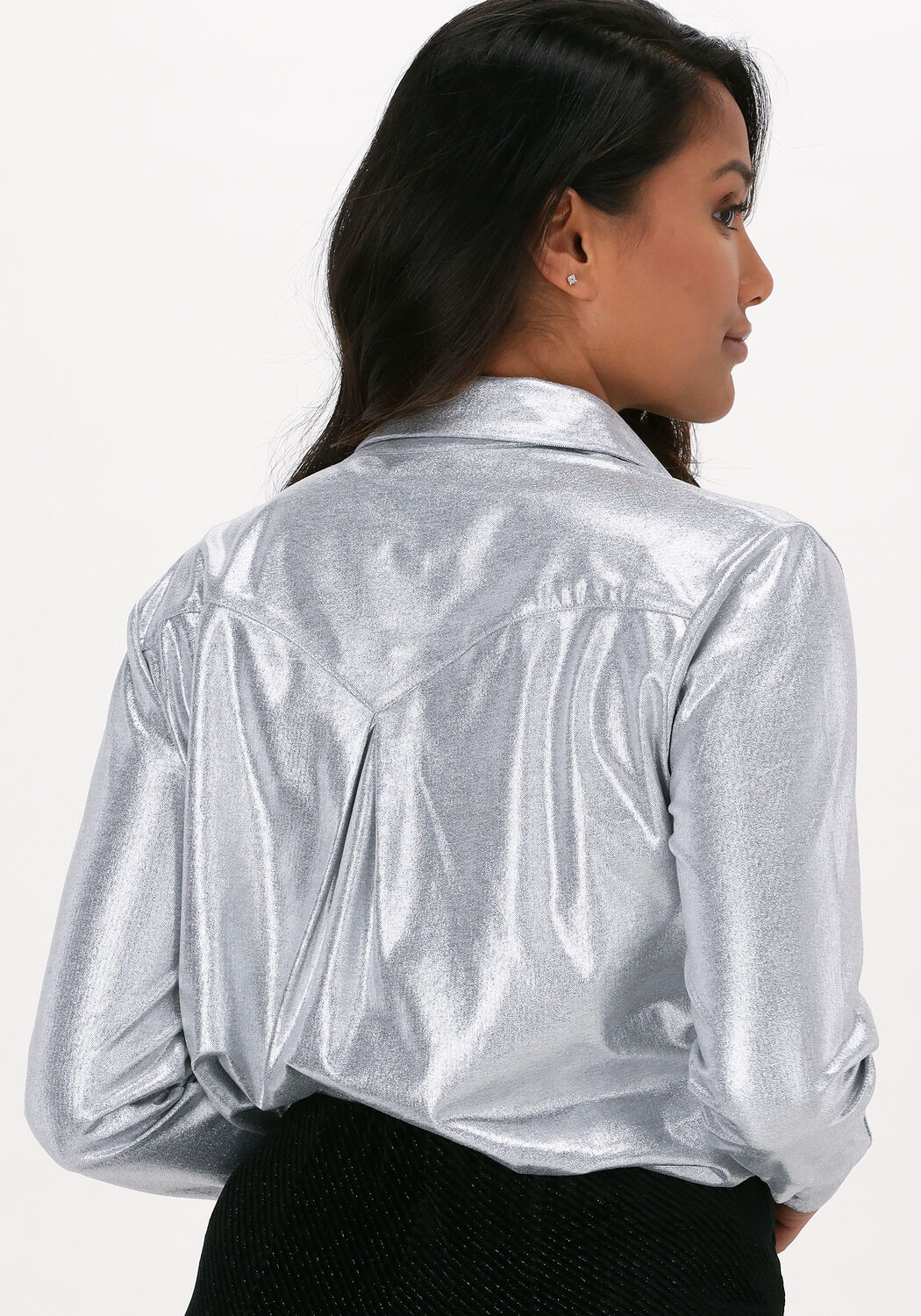 Zilver shirt dames store