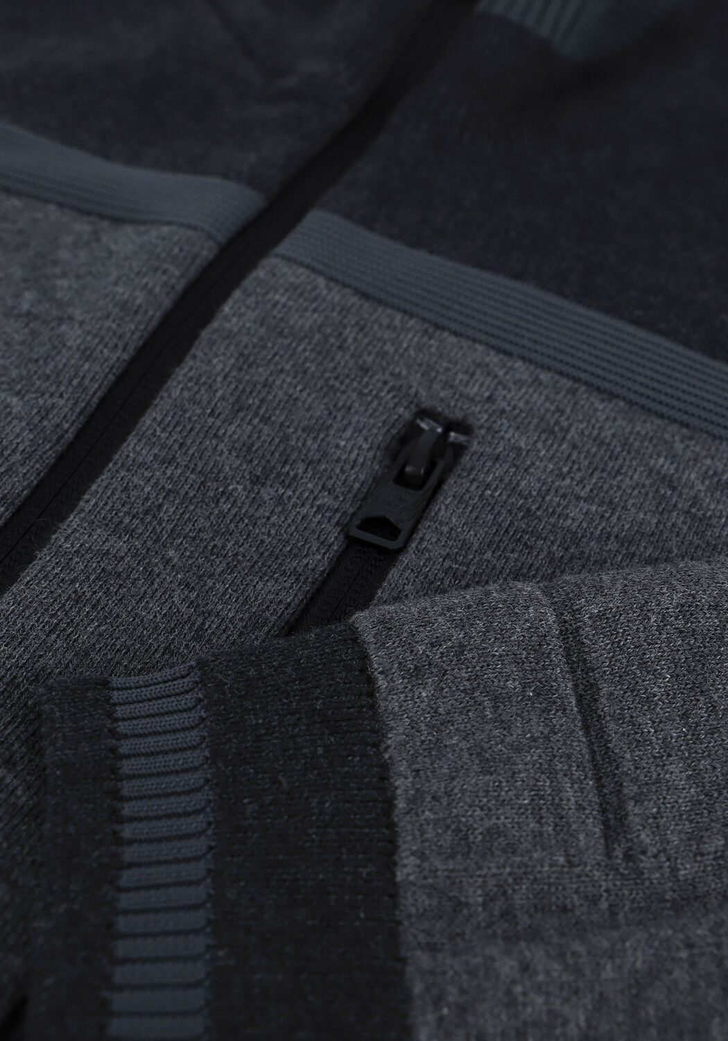 Grijze VANGUARD Vest ZIP JACKET COTTON BONDED MELAN - large