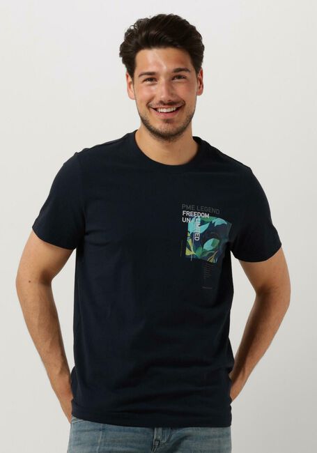 Blauwe PME LEGEND T-shirt SHORT SLEEVE R-NECK SINGLE JERSEY - large