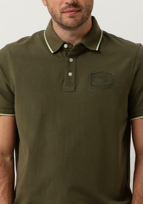 Groene PME LEGEND Polo SHORT SLEEVE POLO STRETCH PIQUE PACKAGE - large