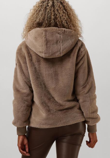 Taupe MOSCOW Faux fur jas 08-08-EVELYN-2 - large