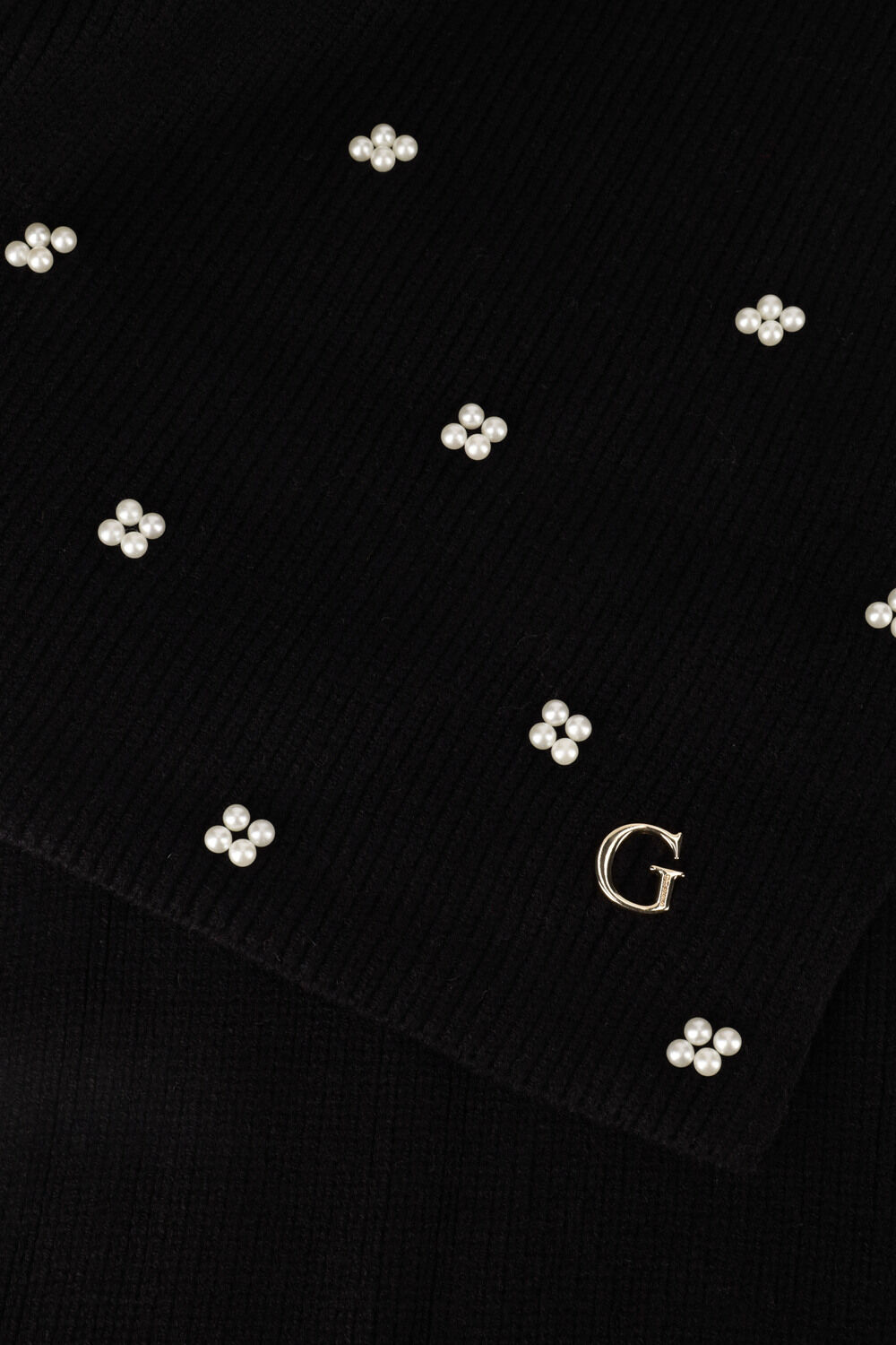 Zwarte GUESS Sjaal KNITTED SCARF - large