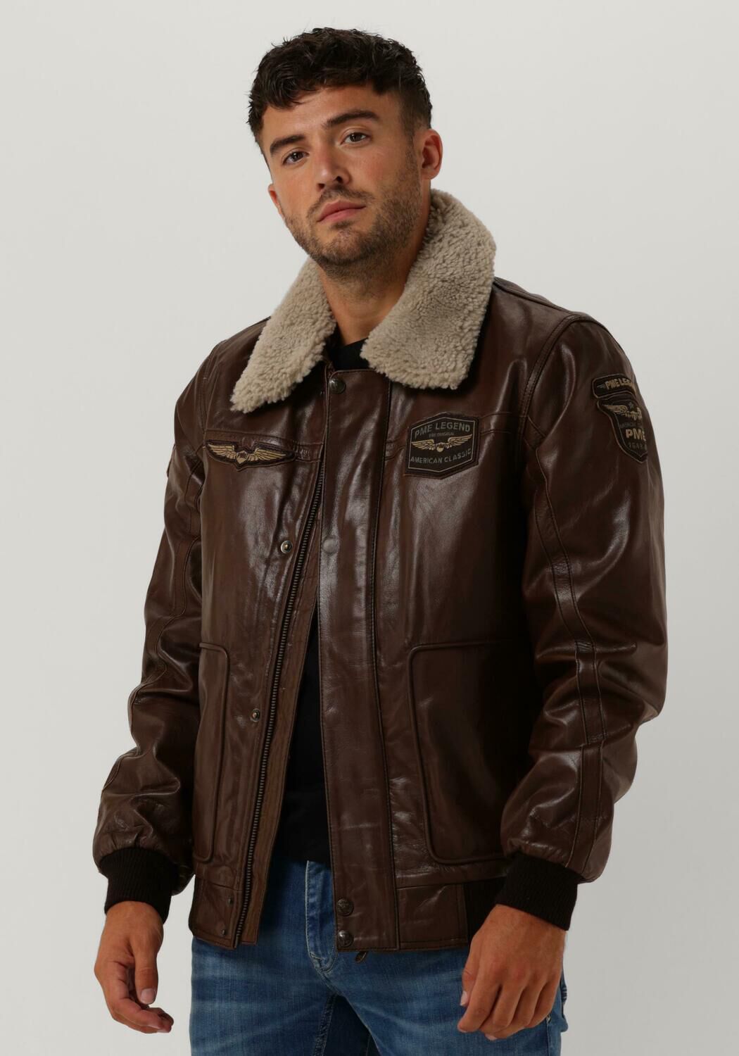 Mode Jassen Leren jassen Gipsy Leren jas bruin casual uitstraling 