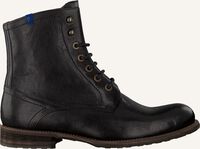 Zwarte FLORIS VAN BOMMEL Veterboots 10751 - medium