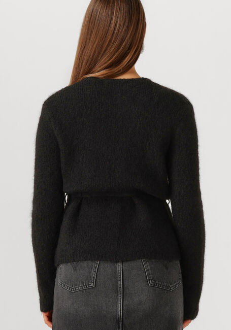 Zwarte SELECTED WOMEN Trui SLFGABELLA LS KNIT BELT CARDIGAN - large