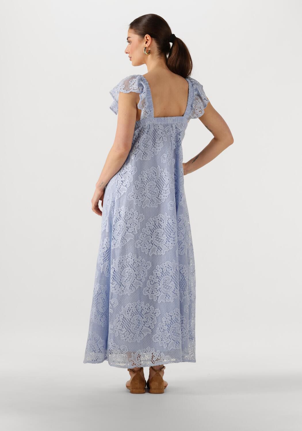 LOLLYS LAUNDRY Dames Jurken Milanll Midi Dress Sl Lichtblauw
