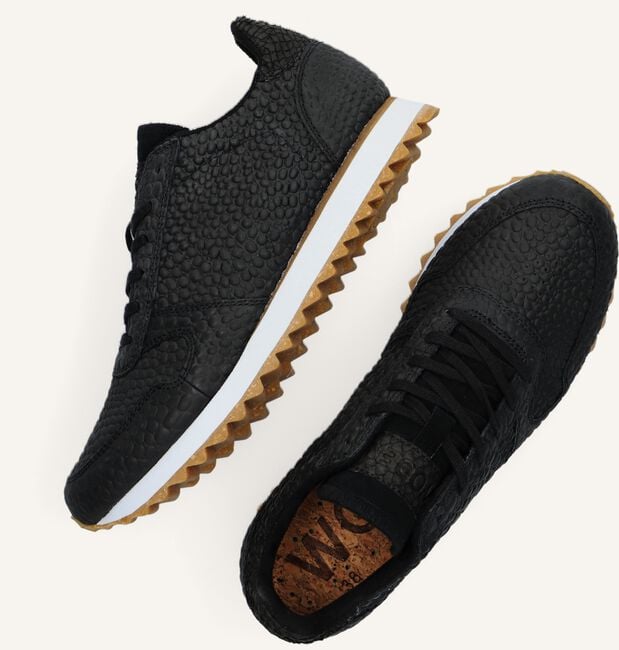 Zwarte WODEN Lage sneakers YDUN CROCO II Zwarte WODEN Lage sneakers YDUN CROCO II - large