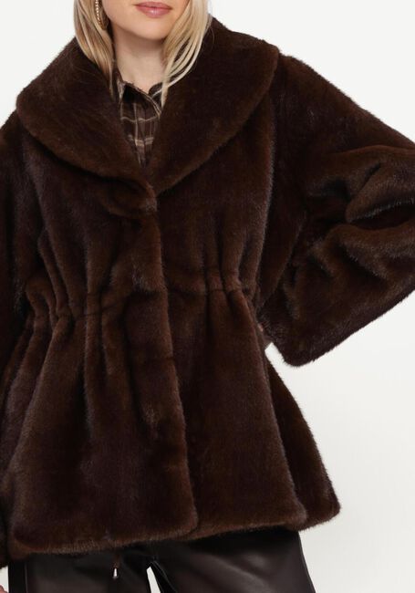 Bruine IBANA Faux fur jas CYREN - large