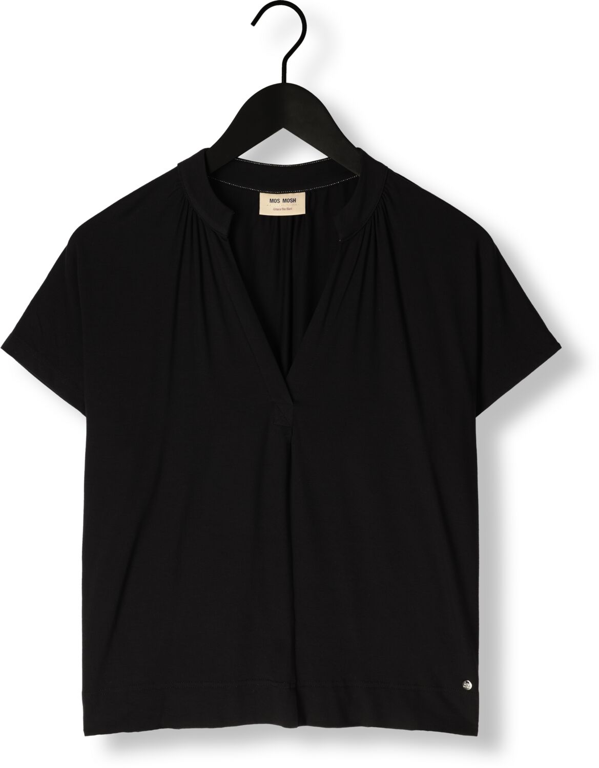MOS MOSH Dames Tops & T-shirts Shira Tee Zwart