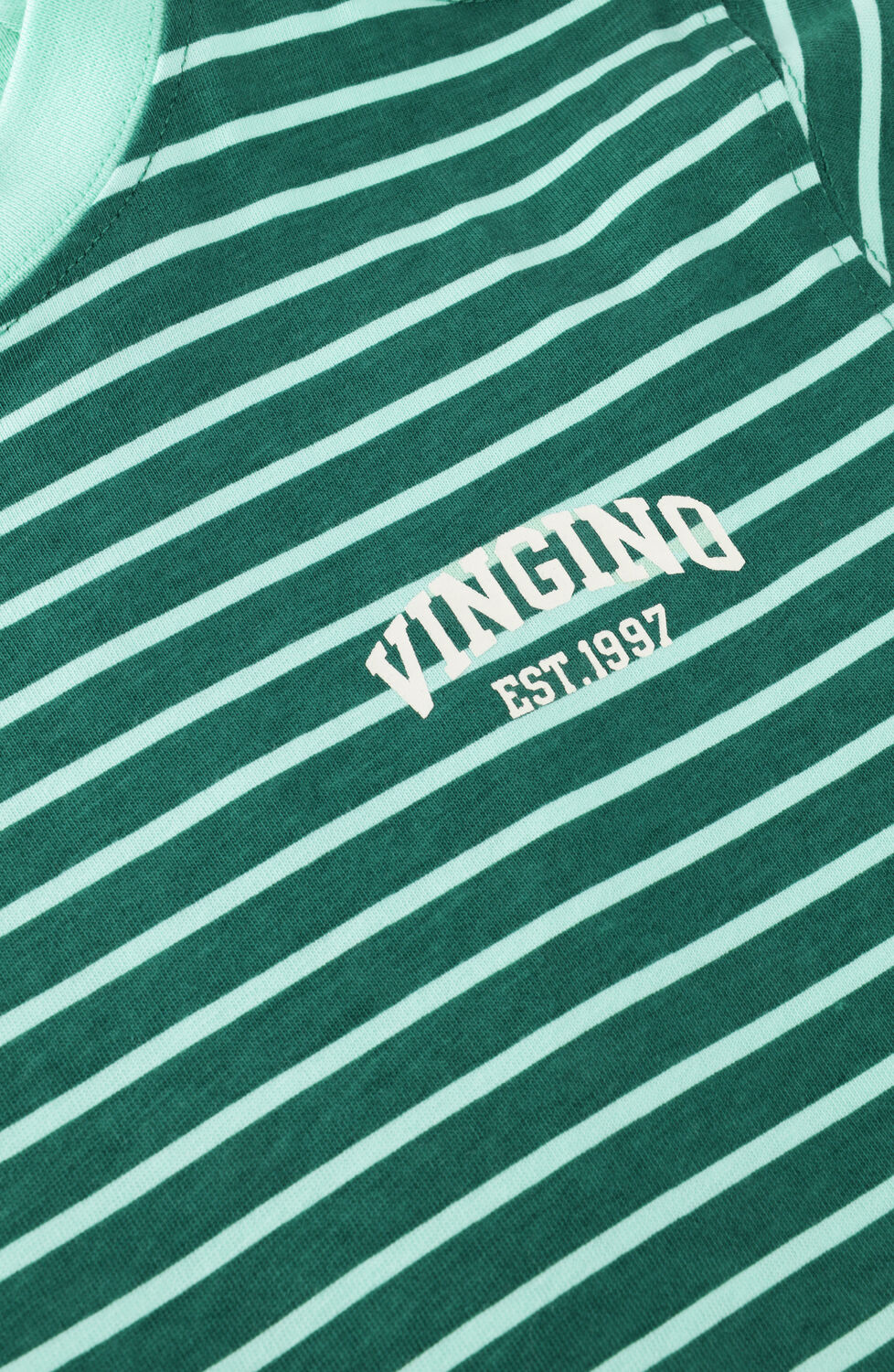 Groene VINGINO T-shirt ICON-STRIPE-SS - large