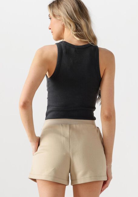 Zwarte CALVIN KLEIN Top WASHED WOVEN LABEL RIB TANK TOP - large