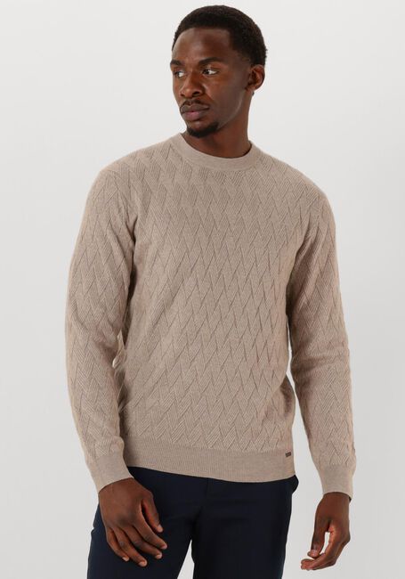 Zand GENTILUOMO Trui ROUND LS - large