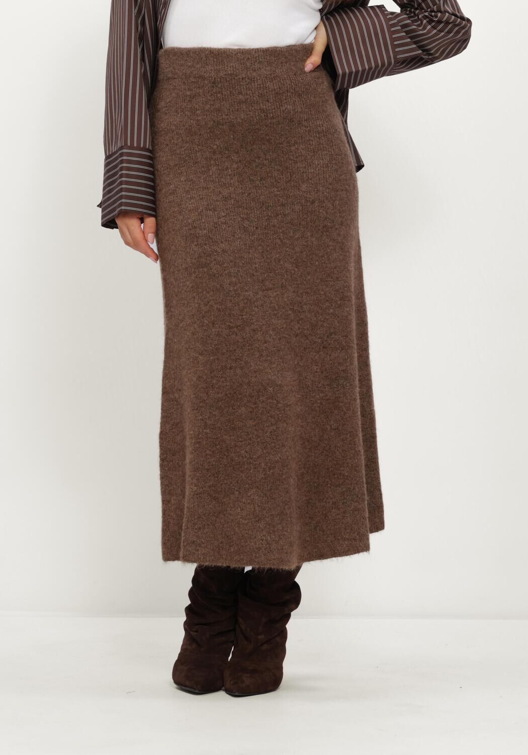 Bruine GRACE & MILA Midirok SKIRT - large