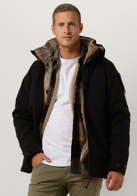 Zwarte PME LEGEND Parka's SEMI LONG JACKET SNOWPACK ICON 2.0 TRAIL RIPSTOP - large