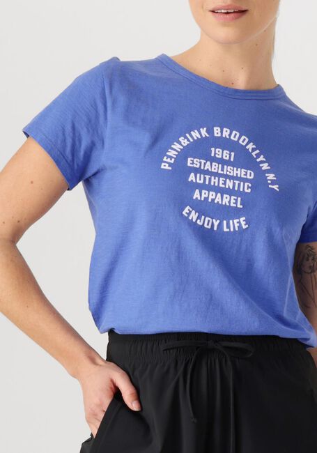 Blauwe PENN & INK T-shirt T-SHIRT PRINT - large