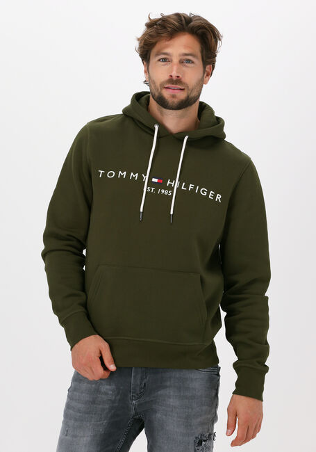 Olijf TOMMY HILFIGER Sweater TOMMY LOGO HOODY - large