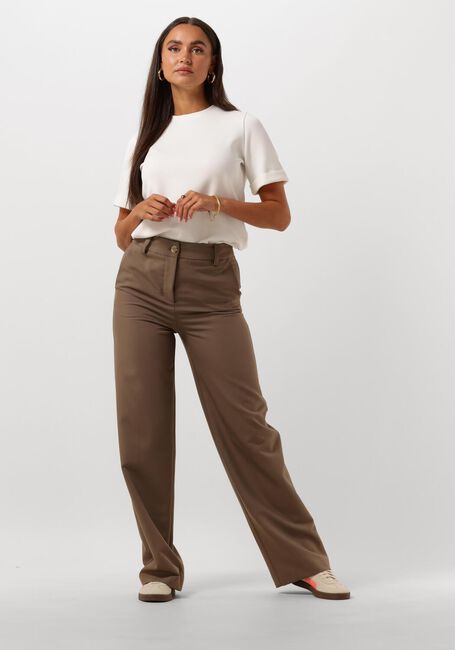 Witte SELECTED WOMEN T-shirt SLFTENNY SS O-NECK FOLD UP TEE Witte SELECTED WOMEN T-shirt SLFTENNY SS O-NECK FOLD UP TEE - large