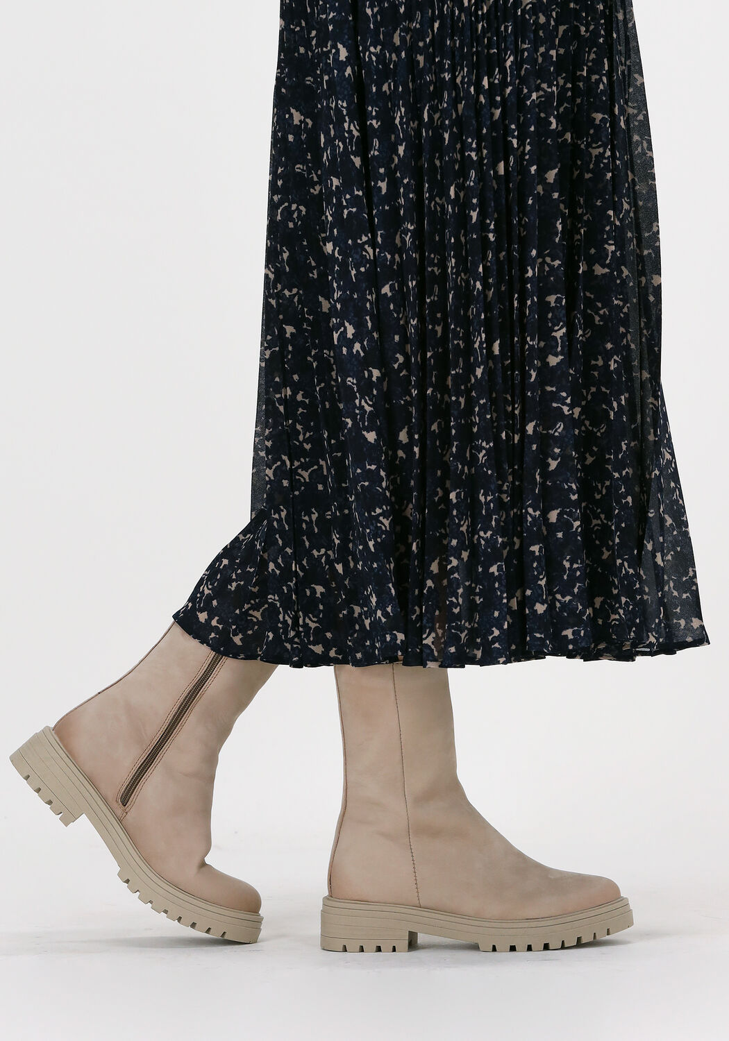 Beige OMODA Enkelboots LPMONK-07 - large