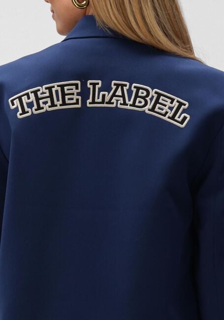 Donkerblauwe ALIX THE LABEL Blazer LADIES WOVEN BOXY BLAZER - large