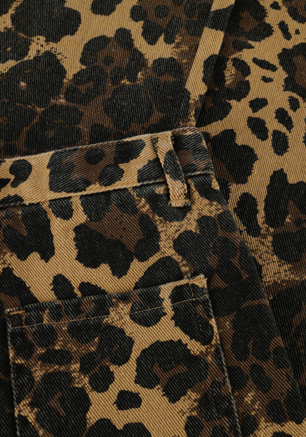 Bruine CALL ME FRANKIE Wide jeans LEOPARD PANTS - large